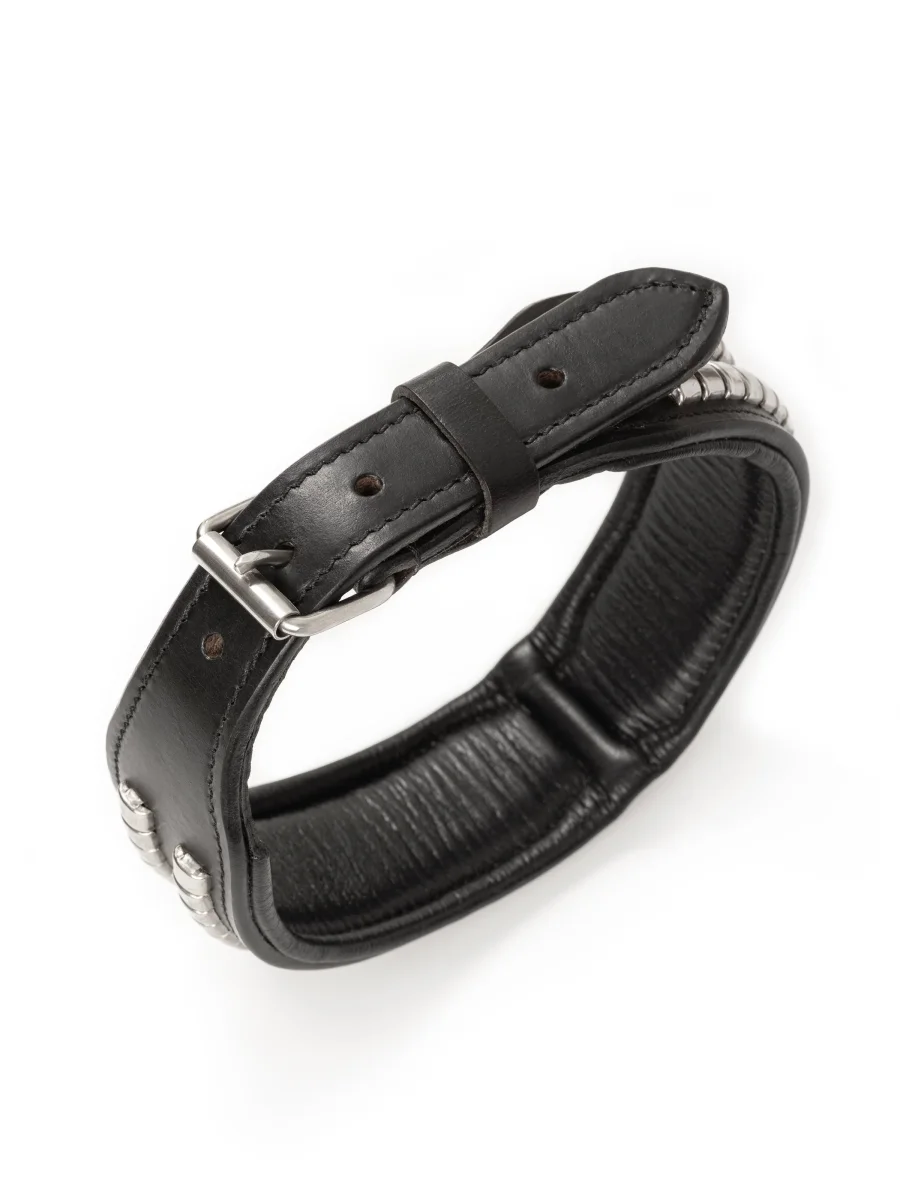 Leather Collar with Designer Studs – Bild 7