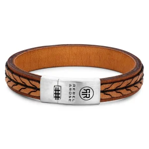 Rebel & Rose Armband - Stranded Cognac in L
